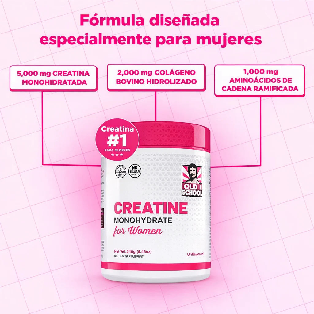 CREATINA MONOHIDRATADA PARA MUJERES | Fuerza y Tonificación