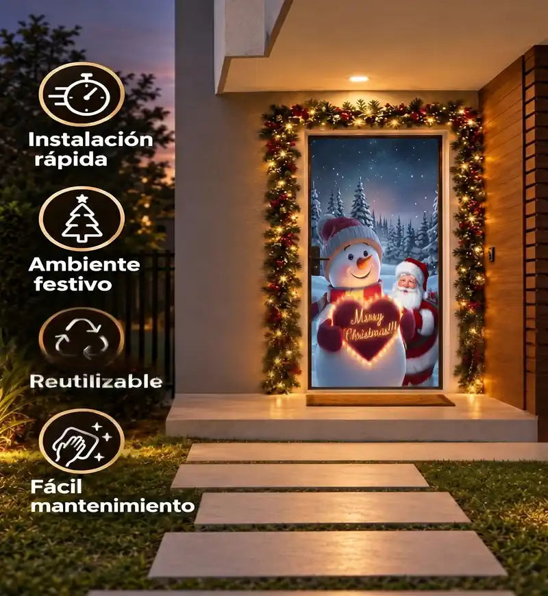 Funda Navideña Mágica para Puerta
